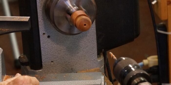 Drill hole from tail stock