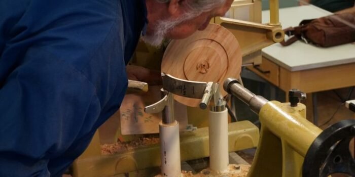 Setting up for 2nd core - note shallow top tenon.