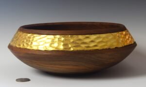 D_Graham teak gold leaf bowl 1378